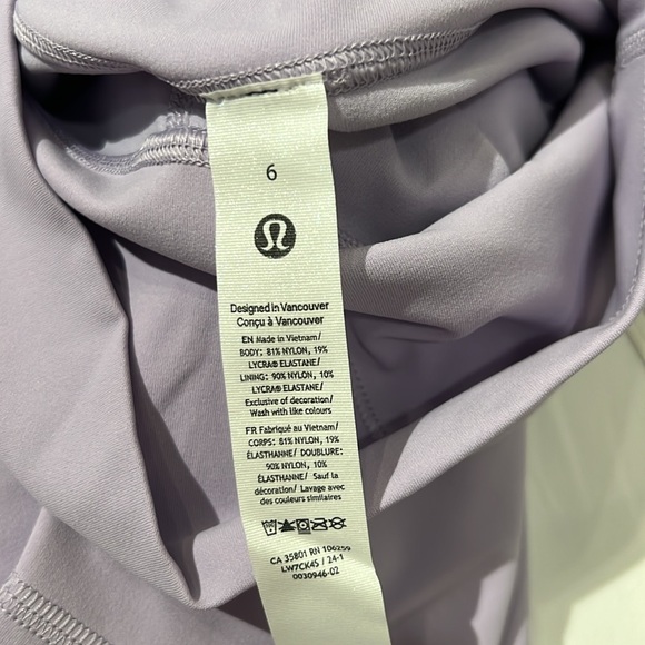 Lululemon Align HR Short 6” Lilac Ether - Picture 5 of 9